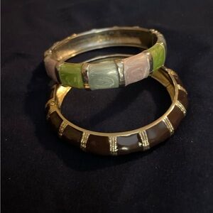 2 Hinged Enamel Bracelet (Cookie Lee)